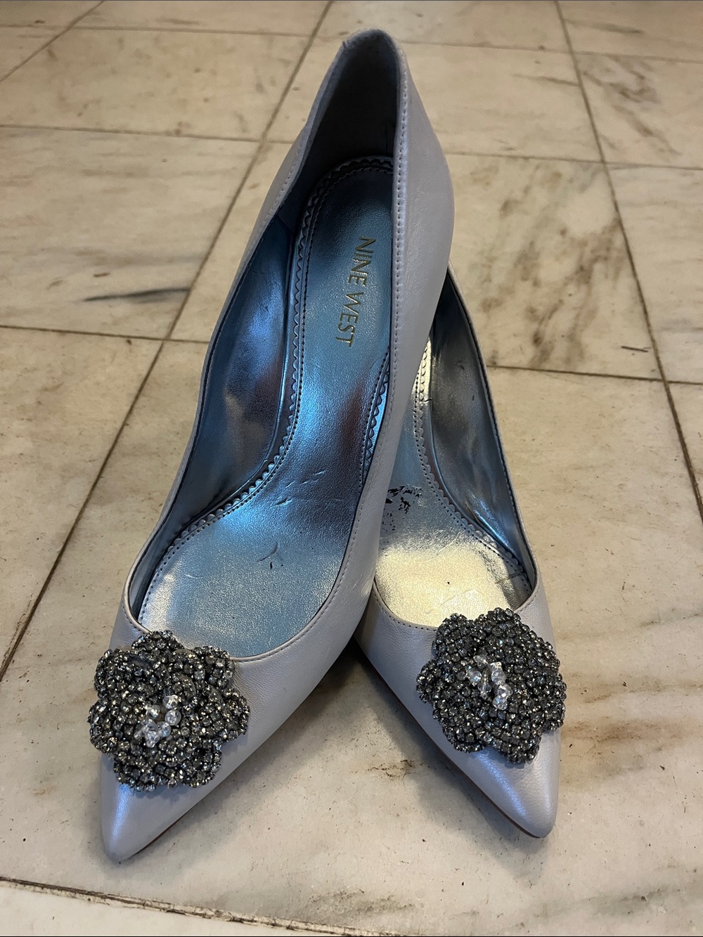 Nine West Fana Bridal Embellished Dress Pumps